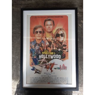 Once upon a time in hollywood movie poster with frame โปสเตอร์หนังพร้อมเข้ากรอบ