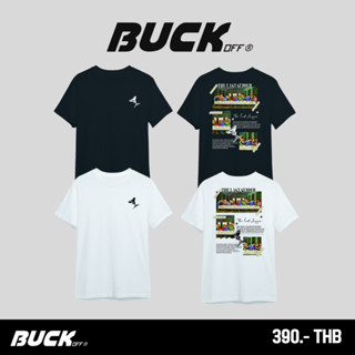 BUCKOFF : เสื้อยืด สกรีนลาย OVERSIZED T-SHIRT ทรงหลวม Cotton 100% สัมผัสนุ่ม สวมใส่สบาย รุ่น TP02