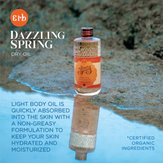Erb Dazzling Spring Body Oil 50ml. เอิบ ออยล์บำรุงผิวสูตร Dry Oil บางเบา กลิ่นโอลีฟและเมล็ดองุ่น ปกป้องการสูญเสียน้ำจากผ