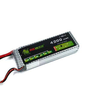 Lipo Battery 11.1V 3S 35C 4200mAh แบตเตอรี่ลิโพ สำหรับรถบังคับ/เรือ/เครื่องบิน/โดรน