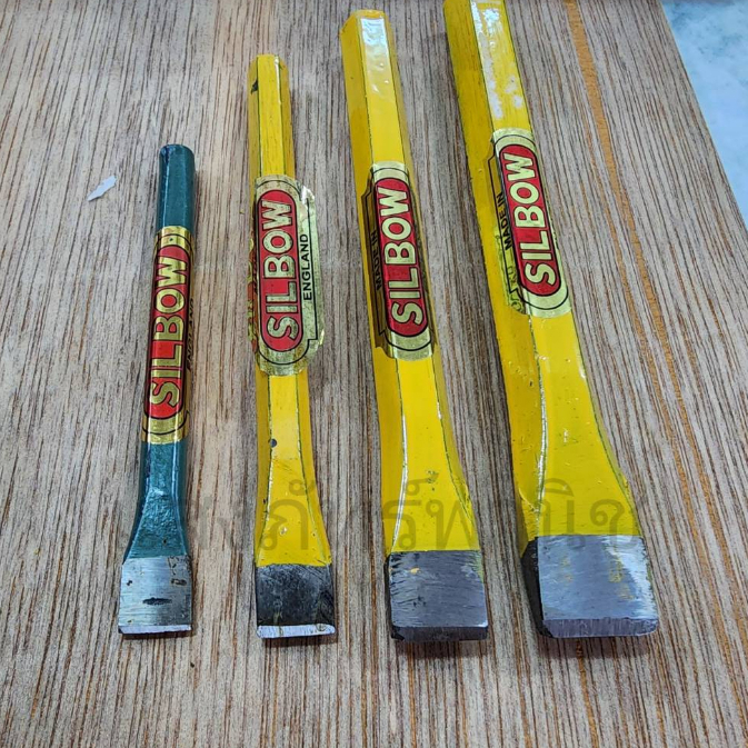 เหล็กสกัดปากแบน สกัดแบน ยี่ห้อ Silbow ซิลโบว ยี่ห้อคุณภาพ หลายขนาด 3หุน/4หุน/5หุน/6หุน (ราคา/1ชิ้น) - รูปที่ 2