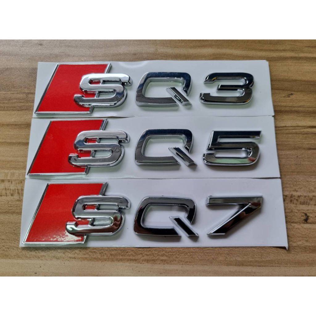 โลโก้ตัวอักษณ ติดหลัง อาวดี้ ออดี้ 2021 Audi SQ3 / SQ5 / SQ7 TFSI quattro letter for rear trunk car 