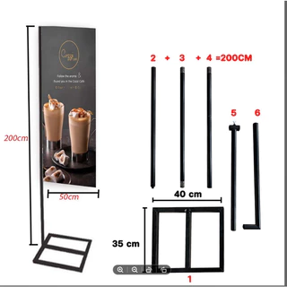 ขาตั้งป้ายไวนิล ธงญี่ปุ่น ฐานเหลี่ยม/ฐานกลม ขาตั้งป้าย Flagpole E/D50*200/60*200