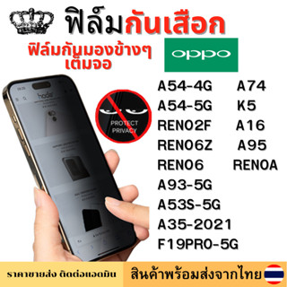 ฟิล์มกันมอง ฟิล์มกันเสือก OPPO A54-4G A74 A16 A95 RENO2F RENO6Z RENO6 RENOA K5 A35-2021  A53S-5G A54-5G A93-5G F19PRO-5G