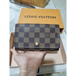 lv wallet3พับ damier dc02 สภาพสวยพร้อมใช้ แท้100%