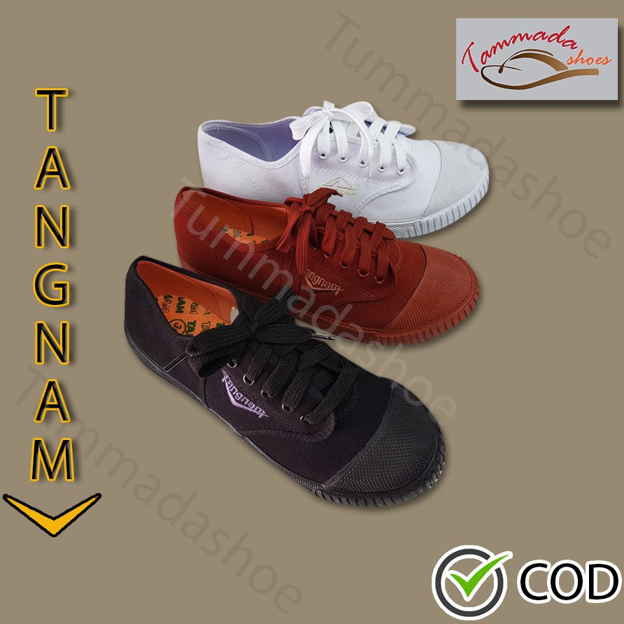 รองเท้าตังน้ำ Tangnam รองเท้าผ้าใบนักเรียนแบบผูกเชือก