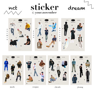 sticker ( die-cut ) nct dream boyfriend material สติ๊กเกอร์น้องดรีม