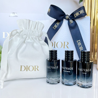 เซ็ทน้ำหอม Dior Sauvage Miniature + ถุงผ้า + ถุงริบบิ้น (4 Items)