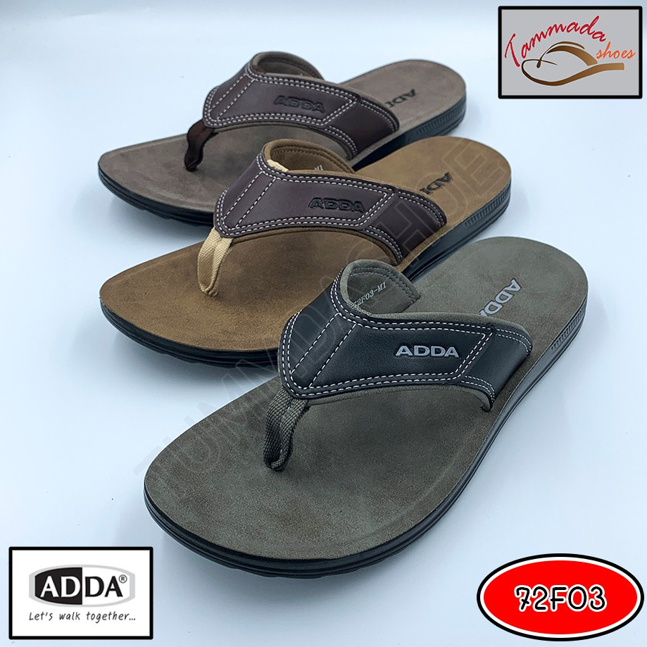 ADDA 72F03 รองเท้าแตะแอดด้าสำหรับผู้ชาย รองเท้าแตะแบบหนีบสำหรับผู้ชาย