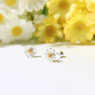 earika.earrings - daisy day piercing จิวหูเงินแท้ดอกเดซี่ เหมาะสำหรับคนแพ้ง่าย