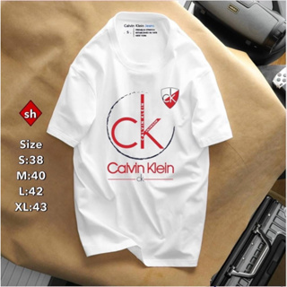 calvin klein เสื้อยืดแขนสั้น