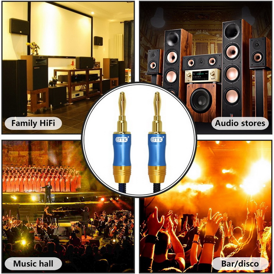 ERTK BANANA PLUG สายเกรดพรีเมี่ยม สายบานาน่าสำหรับลำโพงเครื่องเสียง - รูปที่ 7
