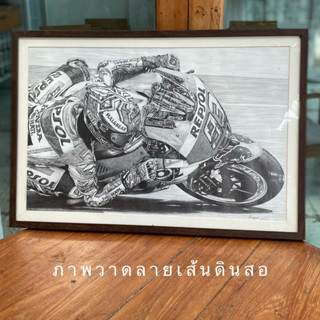 ภาพวาด ภาพวาดสีดินสอ ภาพวาดลายเส้น ภาพเหมือน เฉพาะภาพ ไม่รวมกรอบ