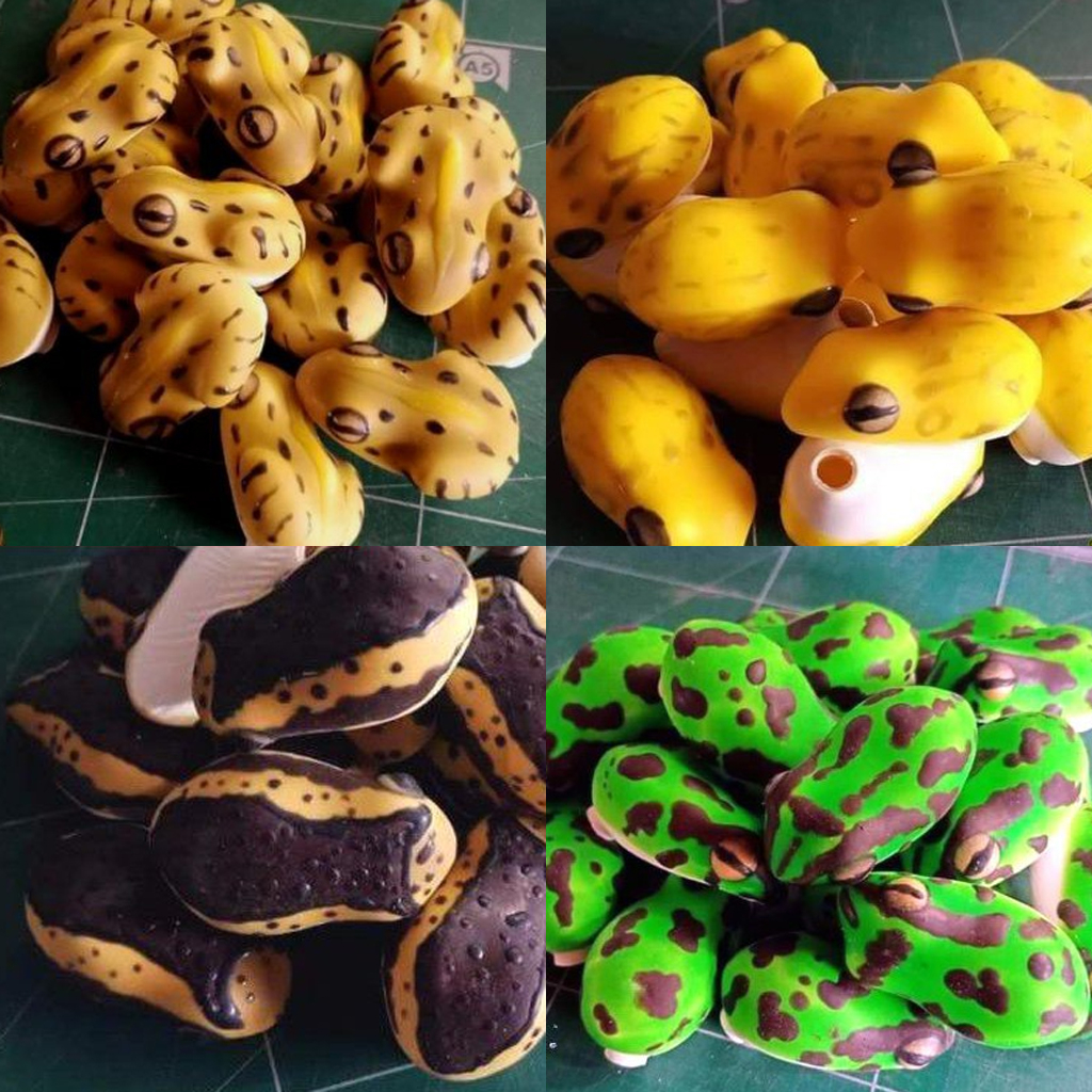 บอดี้กบยาง เหยื่อปลอมสำหรับใส่ตัวเบ็ด FROG JUMPER มีหลายแบบให้เลือก