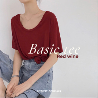 เสื้อยืดเกาหลี MYSWTT - BASIC TEE KOREA