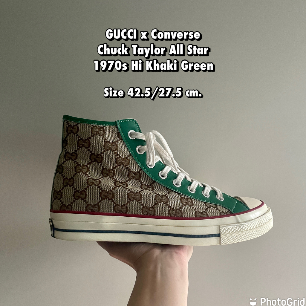 GUCCI x Converse Chuck Taylor All Star 1970s Hi Khaki Green