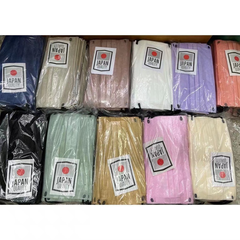 แมสสีรุ้งพาสเทส 1กล่อง50ชิ้นงานดีมีคุณภาพ พร้อมส่งในไทย (หนา3ชั้น)