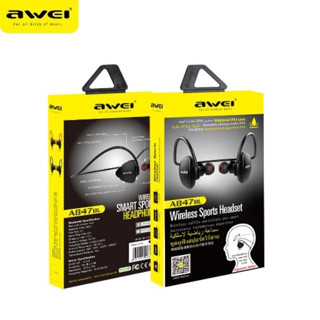 SP MOBILE หูฟังบลูทธไร้สาย  Wireless Sport Headset มีแม่เหล็ก เหมาะกับการออกกำลังกาย AWEI รุ่น A847BL ของแท้ 100%