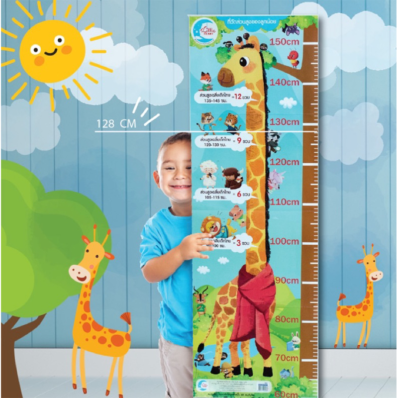 โปสเตอร์ที่วัดส่วนสูง แสนน่ารัก