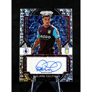 การ์ดบอล ฟิลิปเป คูติญโญ Philippe Coutinho 2022-23 Panini Prizm EPL AUTO Disco Parallel Aston Villa