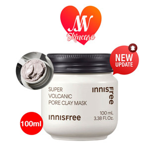 ถูก🔥แท้✔ส่งไวทันใจ🚚 New ใหม่ล่าสุด2023! Innisfree Super volcanic pore clay mask 2X 100ml มาส์กโคลนภูเขาไฟ