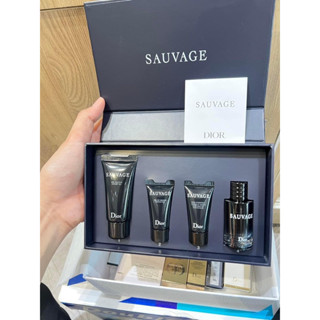 💓พร้อมส่ง Dior Sauvage Set 4 ชิ้น   ✅ของแท้100%ทุกชิ้น