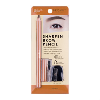 Browit Sharpen Brow Pencil สีน้ำตาลอ่อน ดินสอคิ้ว+กบเหลา