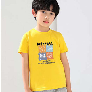 เสื้อยืดแขนสั้นเด็ก เสื้อยืดเด็กใส่สบาย  รุ่น ** J-670-Short **