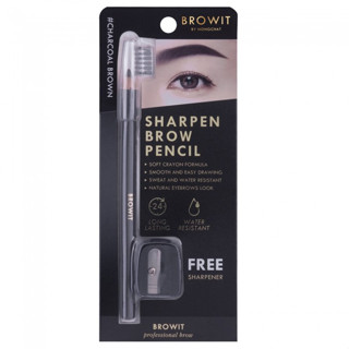 Browit Sharpen Brow Pencil สีดำ ดินสอคิ้ว+กบเหลา