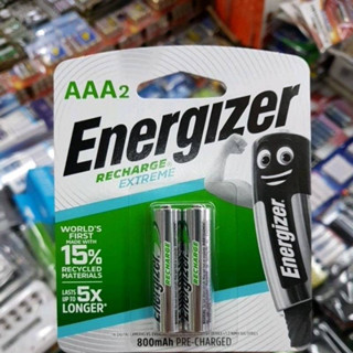 (แพค2ก้อน) ถ่านชาร์จ Energizer 800mAh AAA 2ก้อน Ni-MH ของใหม่ ของแท้บริษัท made in japan