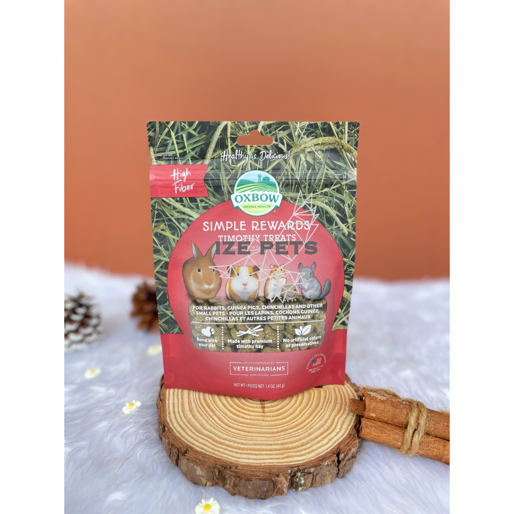 Oxbow Treat (ทิโมธี) ขนมกระต่าย ขนมหนูแกสบี้ ขนมสัตว์ฟันแทะ