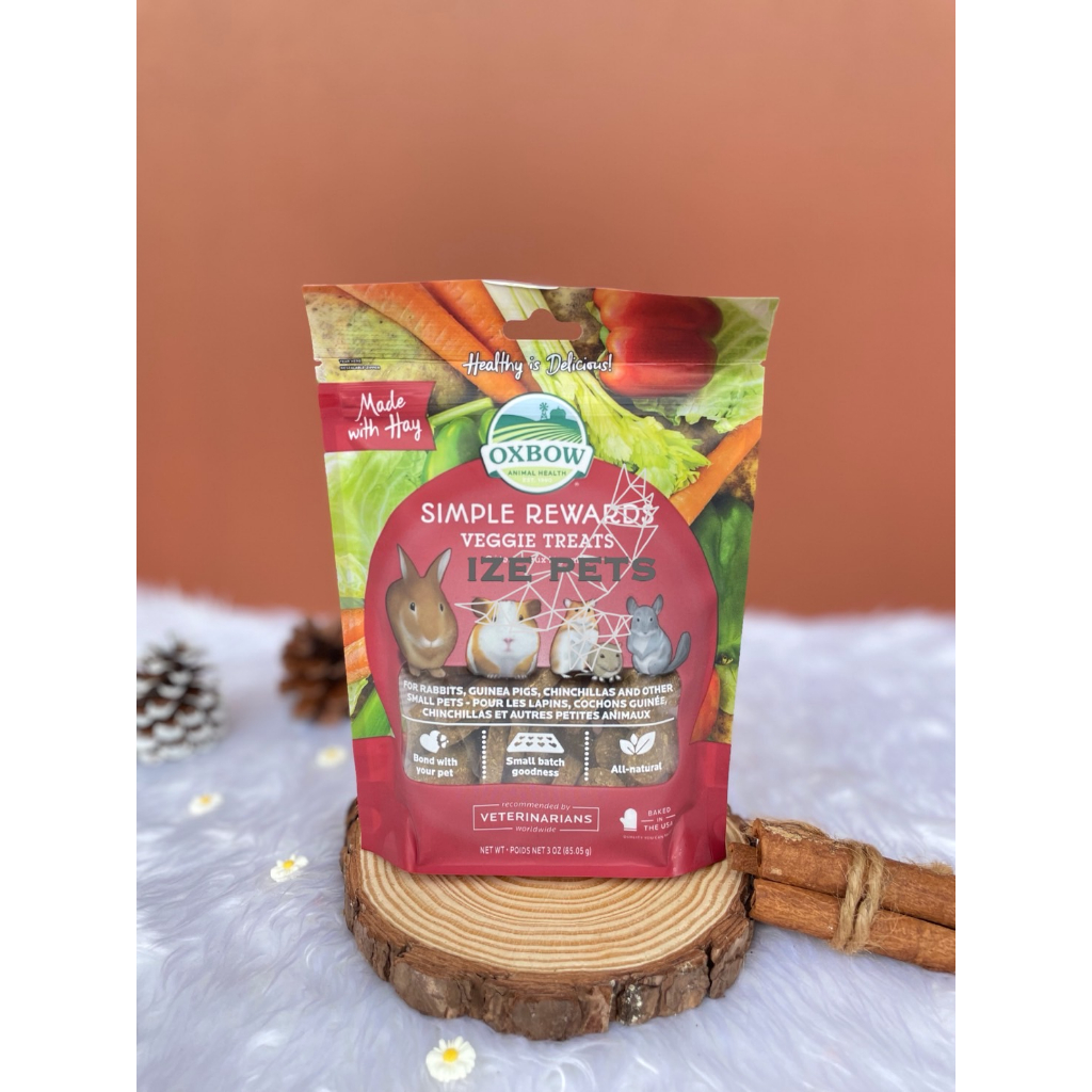 Oxbow Treat (ผักรวม) ขนมกระต่าย ขนมหนูแกสบี้ ขนมสัตว์ฟันแทะ