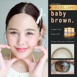 คอนแทคเลนส์(ตาโตหวาน) Baby อมน้ำ55% กรองแสง Montra ผลิตและนำเข้าจากเกาหลี 🇰🇷