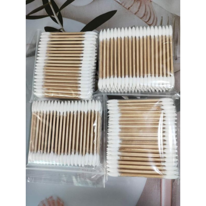 ไม้จิ้มฟันพันสำลี&คัตตอลบัตปลายแหลม2หัว