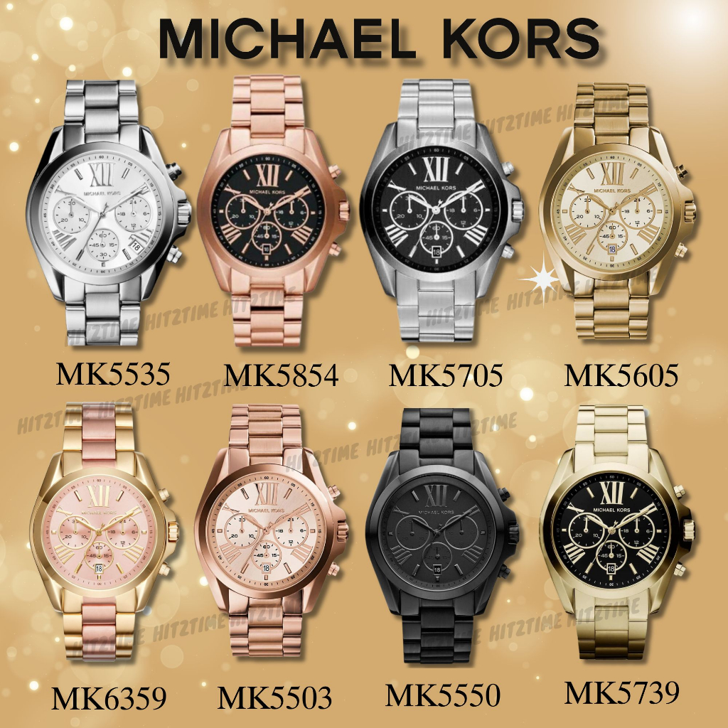Michael Kors ของแท้100% MK5739 MK5535 43MM นาฬิกาสำหรับผู้หญิง นาฬิกาแบรนด์เนม นาฬิกาผู้หญิงผู้ชาย สินค้าพร้อมจัดส่ง M03
