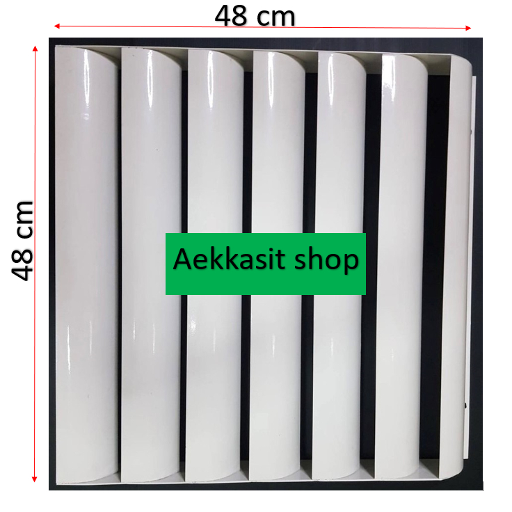 กริลแอร์แผ่นปรับทิศทางลม.คอยล์ร้อนแอร์.เบี่ยงความร้อน.ขนาดวัดใน..48x48cm
