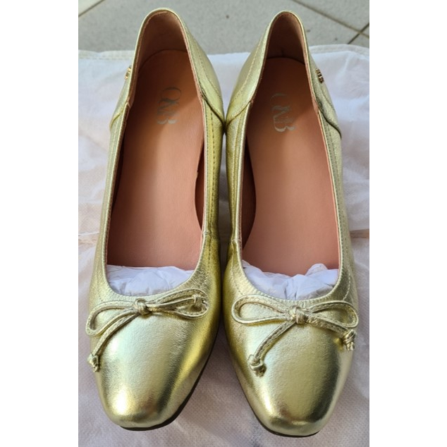 พร้อมส่ง!!! รองเท้า O&B รุ่น AUDREY FORMAL สี LIGHT GOLD : Size 37 (ทัก Inbox เพื่อขอโปรส่งฟรี)