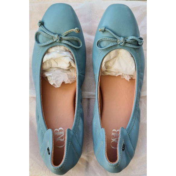 พร้อมส่ง!!! รองเท้า O&B รุ่น AUDREY SOFT BALLERINA สี COTTON BLUE : Size 37 (ทัก Inbox เพื่อขอโปรส่ง