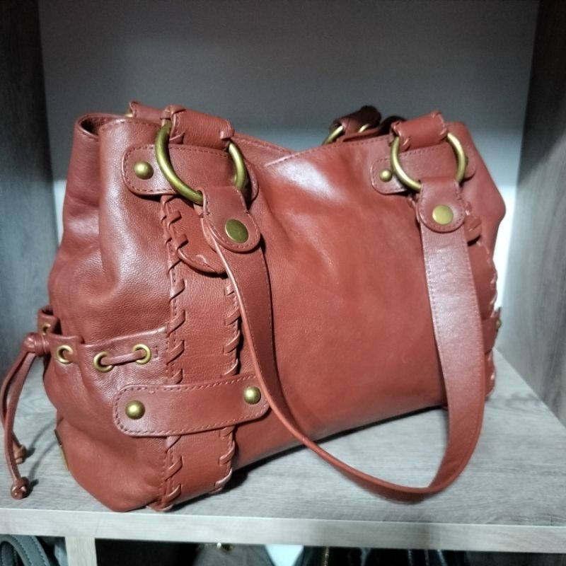 กระเป๋ามือสอง หนังเเพะ เเบรนด์ KOOBA