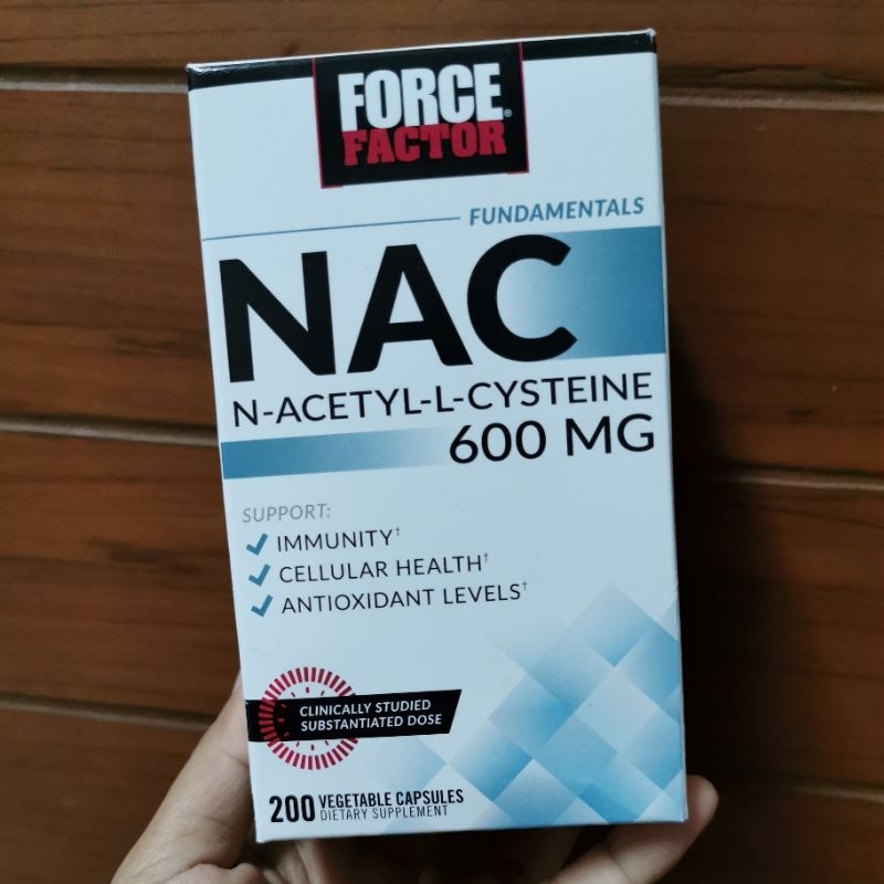 NAC 600mg NAC Long N-Acetyl-L-Cysteine 600 mg, 200 Vegetable Capsules