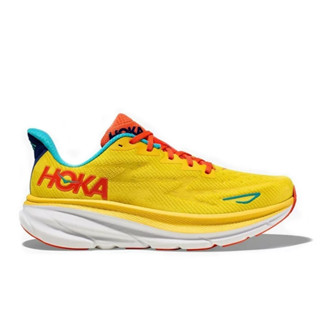 Hoka One One Men Clifton 9 Passionfruit Maize 1127895-PFMZ รองเท้าวิ่งผู้หญิง รองเท้าผ้าใบชาย