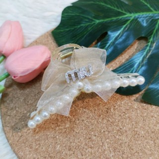 กิ๊บงับโบว์​ผ้าแก้วไสตล์​เกาหลี​*พร้อมส่ง
