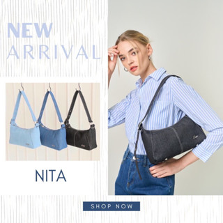 New in !! สินค้าเข้าใหม่สัปดาห์นี้ค่า KEEP NITA Denim bag กระเป๋า ทรง Pillow ( ทรงหมอน )