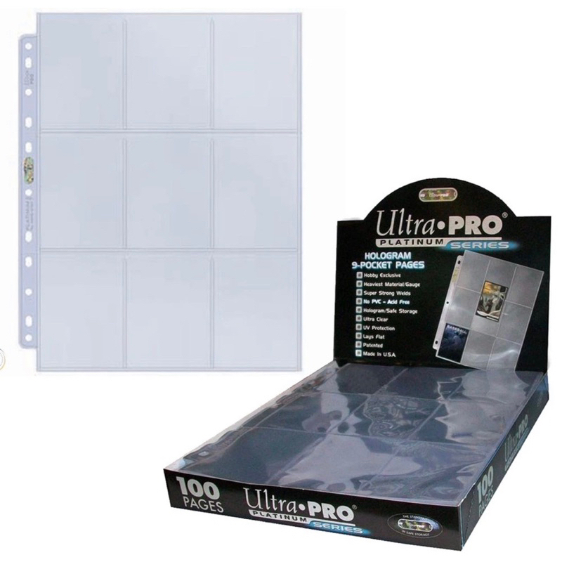 ไส้แฟ้มใส่การ์ด Ultra Pro Platinum Series 9 ช่อง (1 แผ่น)