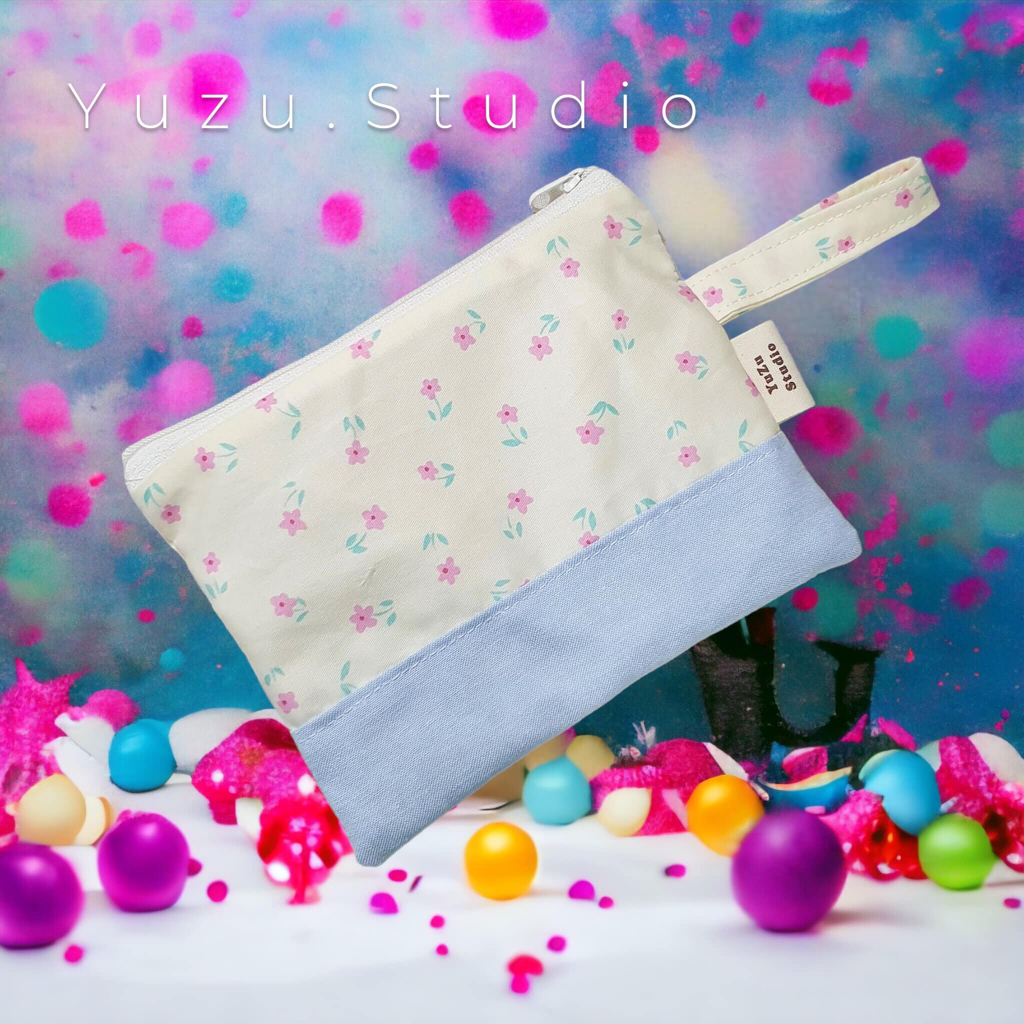 Mini pouch กระเป๋าซิปอเนกประสงค์ กระเป๋าใส่ของ (แฮนด์เมด)