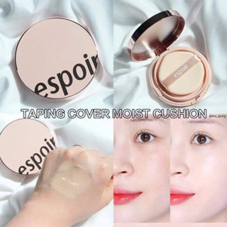 Beauty-Siam แท้ทั้งร้าน !! คุชชั่นตลับจริงพร้อมพัฟเบอร์ 21  ESPOIR TAPING COVER MOIST CUSHION SPF42 PA++