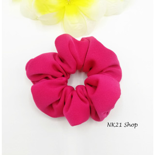 NK21 โดนัทรัดผม หนังยางรัดผม สีชมพูบานเย็น Scrunchies,Scrunchies,Scrunchy,Hair accessories,Elastic hair tie