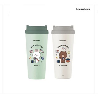 LocknLock แก้วน้ำสแตนเลสเก็บอุณหภูมิ Line Friends Collection Clip Tumbler 540 ml.