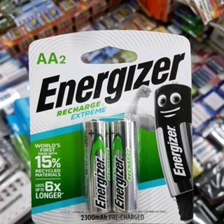 (แพค2ก้อน) ถ่านชาร์จ Energizer 2300mAh AA 2ก้อน Ni-MH ของใหม่ ของแท้บริษัท made in japan