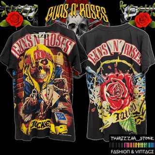 เสื้อยืดผ้าฟอก งานOVP ลาย GunsN’Roses